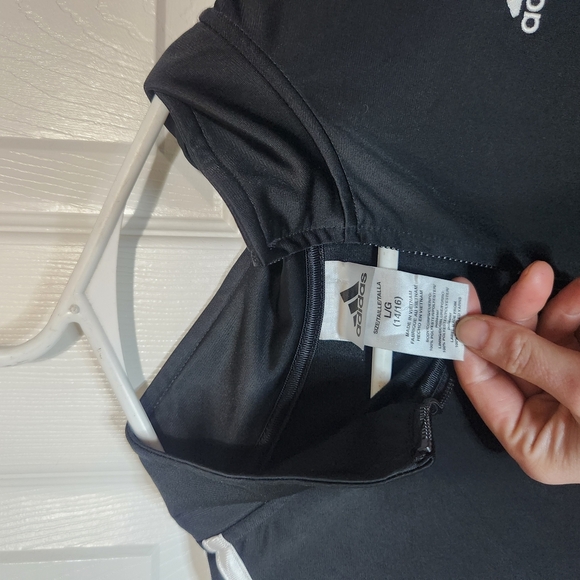 Adidas Black and White Track Jacket - Picture 2 of 3